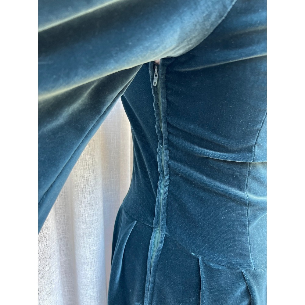 Vintage Laura Ashley Victorian Style Velvet long sleeve Dress - Picture 5 of 10